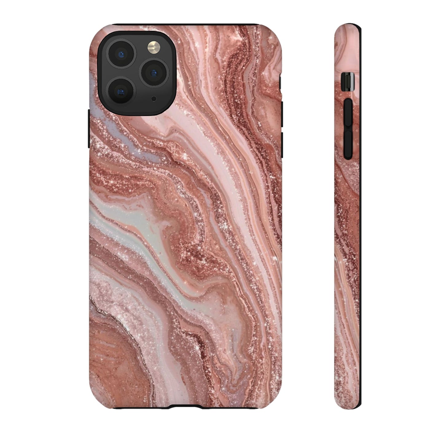 Rose Gold Marble Tough Phone Case