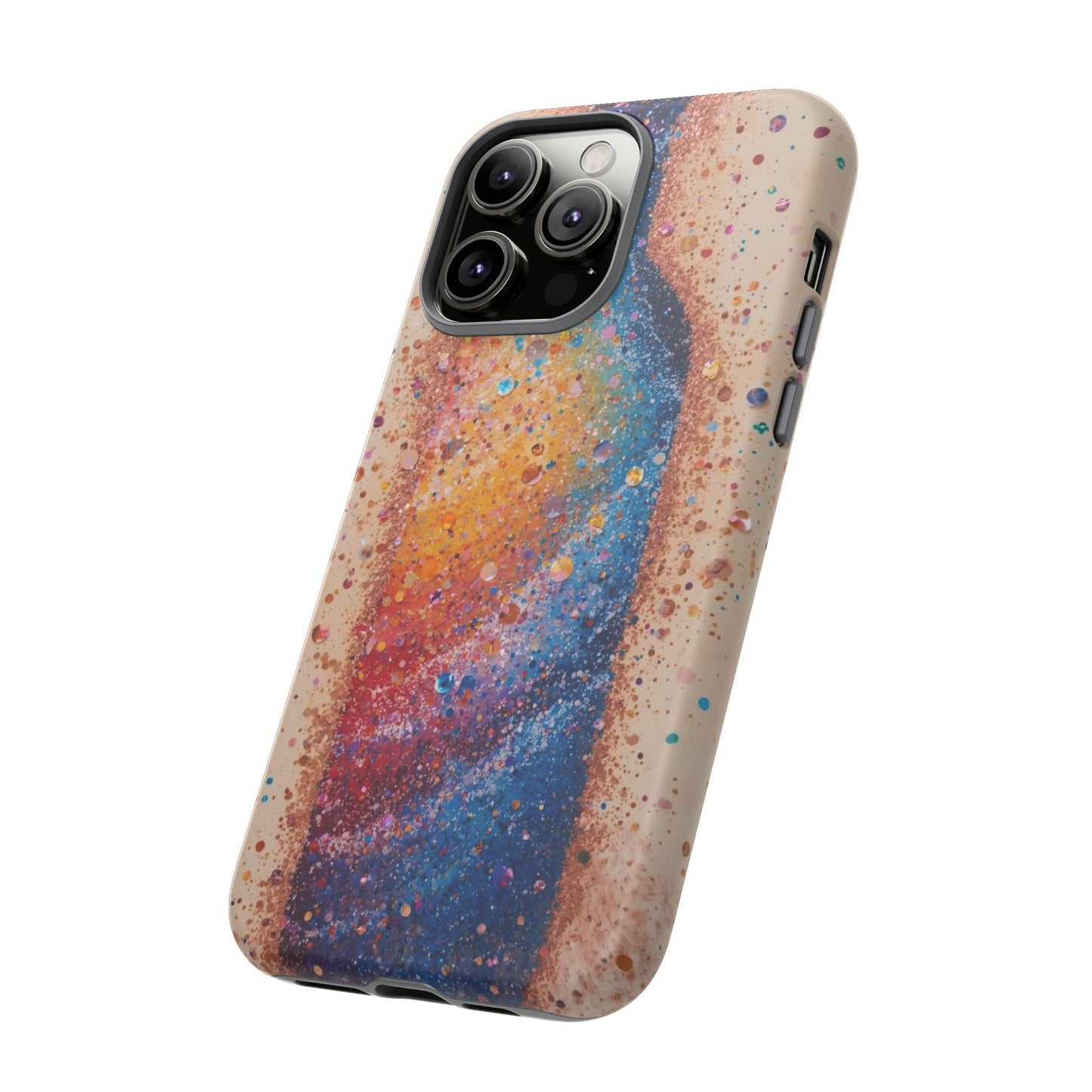 Galaxy Bottle Tough Phone Case — Colorful Nebula Splash iPhone Cover