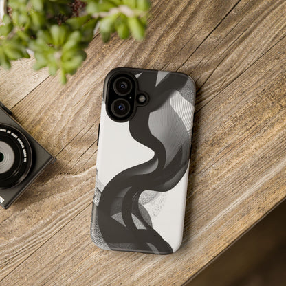 Phone Case — Monochrome Abstract Protective Cover