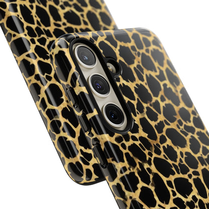 Giraffe Print Tough Phone Case — Durable Leopard-Style Protective Cover