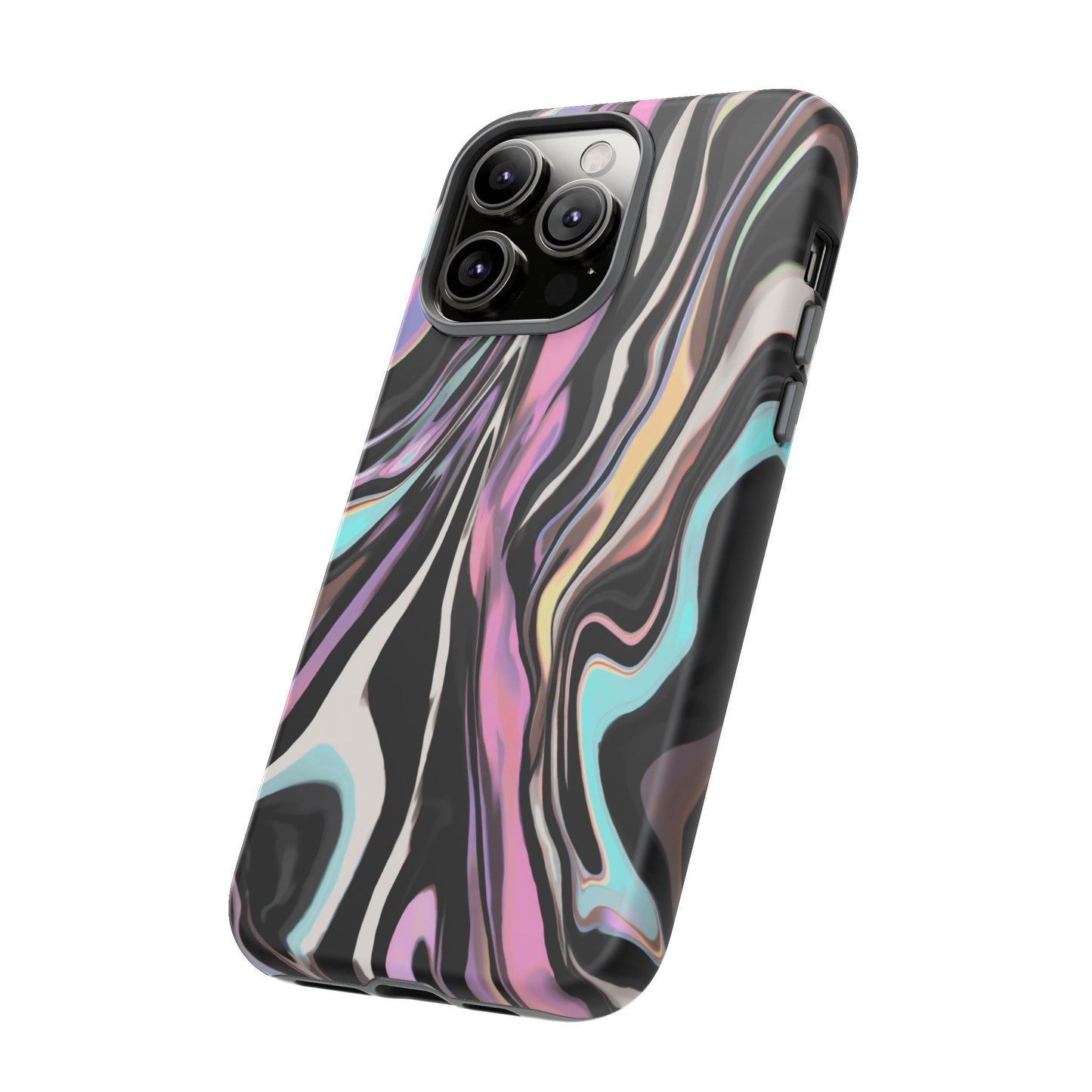 Abstract Marble Tough Phone Case — Pastel Swirl Protective Cover