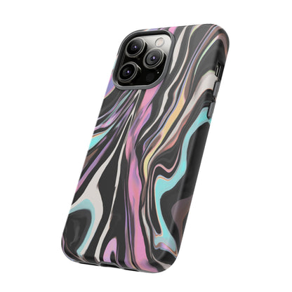 Abstract Marble Tough Phone Case — Pastel Swirl Protective Cover