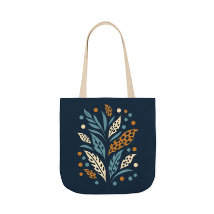 Boho Leaves Canvas Tote Bag, Great for Shopping, Beach Days, Gifts, Festivals, and Everyday Use