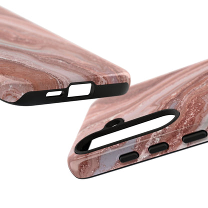 Rose Gold Marble Tough Phone Case