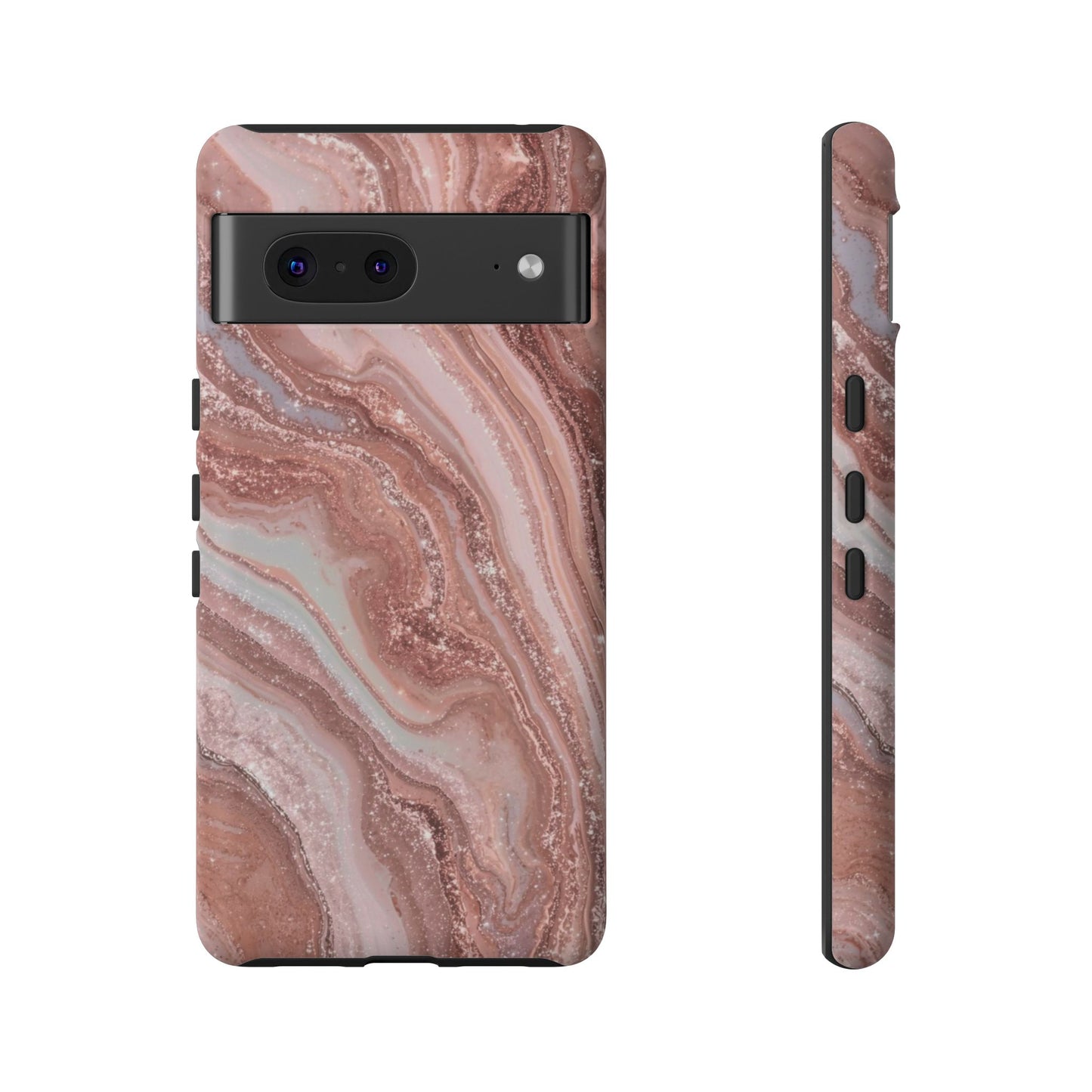 Rose Gold Marble Tough Phone Case