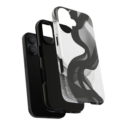 Phone Case — Monochrome Abstract Protective Cover