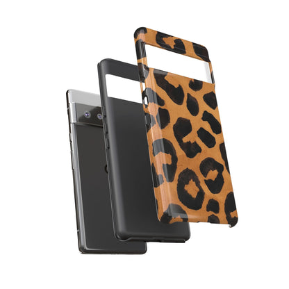 Leopard Print Tough Phone Case — Protective Animal Print iPhone Case