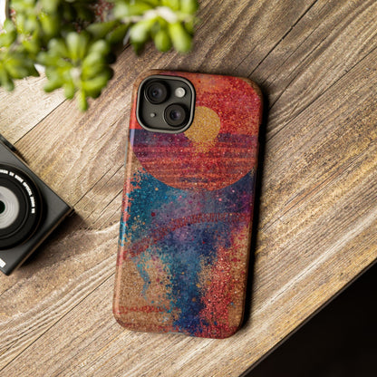 Retro Sunset Tough Phone Case