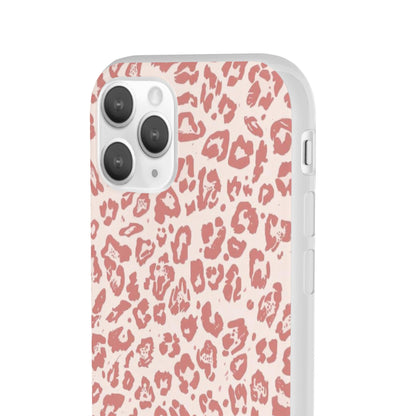 Pink Leopard Print Phone Case – Slim Flexible Protective Cover