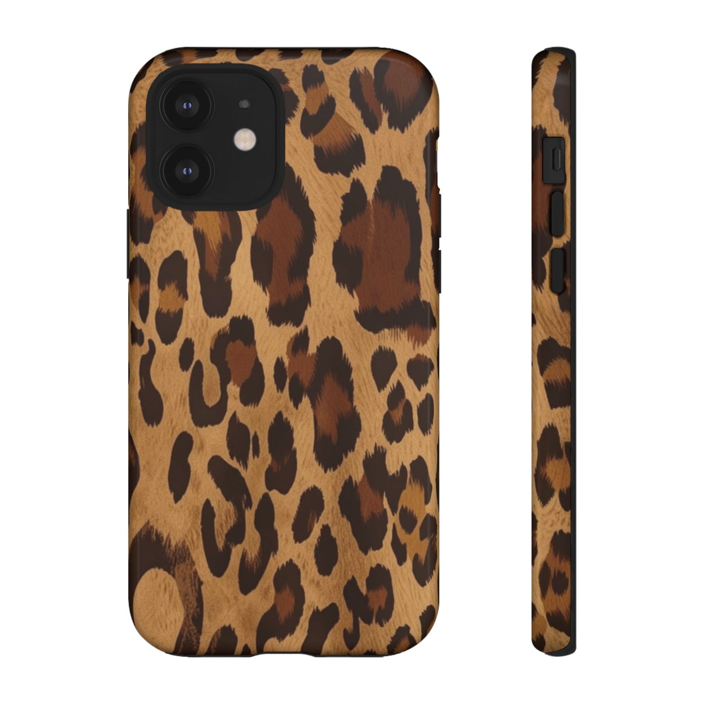 Leopard Print Tough Phone Case — Durable Animal Print Protective Cover
