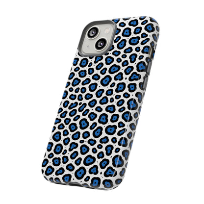 Blue Leopard Print Phone Case – Tough Protective Cover