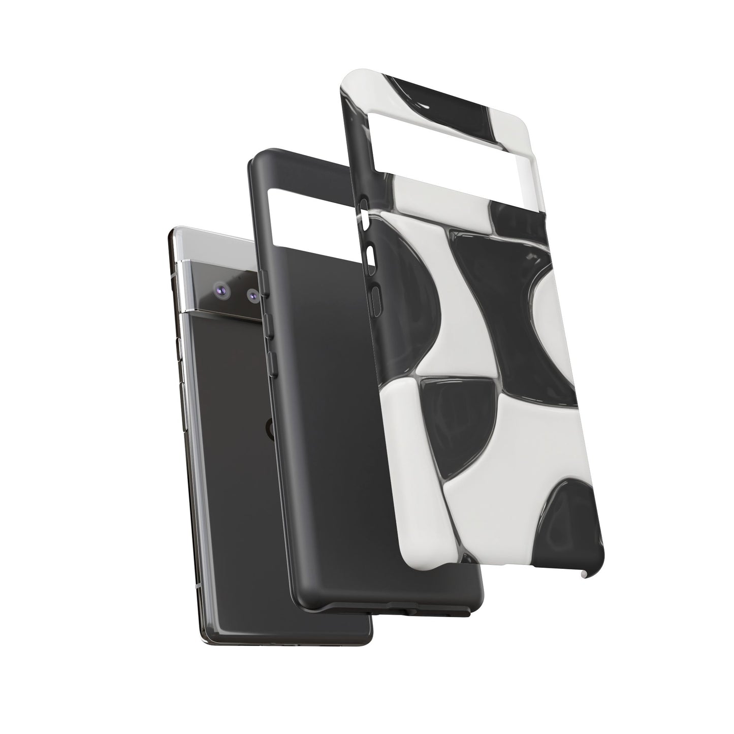 Black & White Abstract Pattern Tough Phone Case