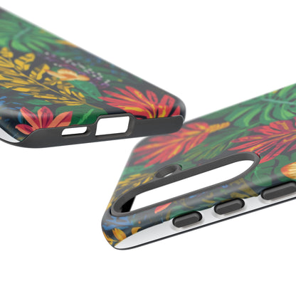 Tropical Floral Phone Case — Vibrant Jungle Leaf Protective Cover