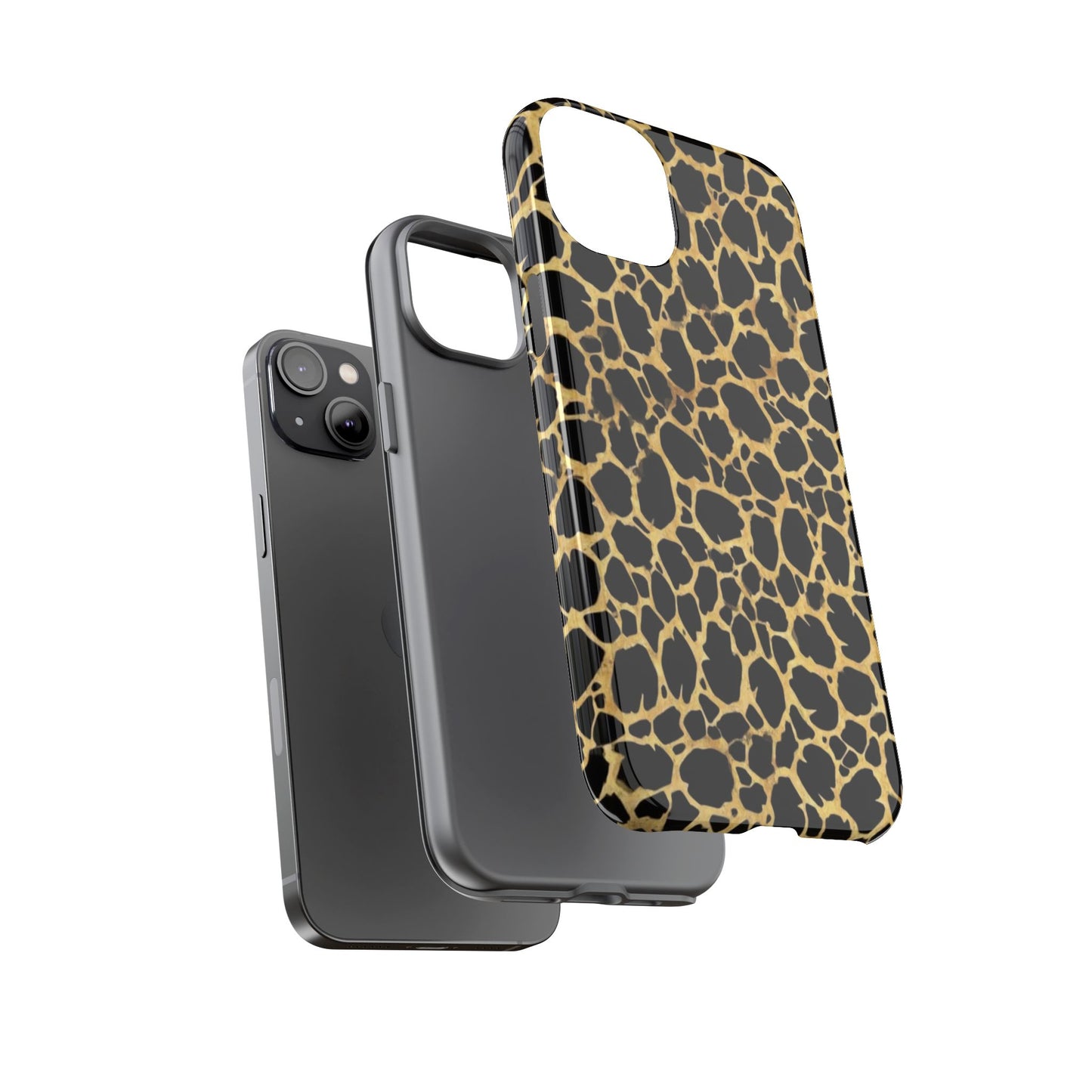 Giraffe Print Tough Phone Case — Durable Leopard-Style Protective Cover