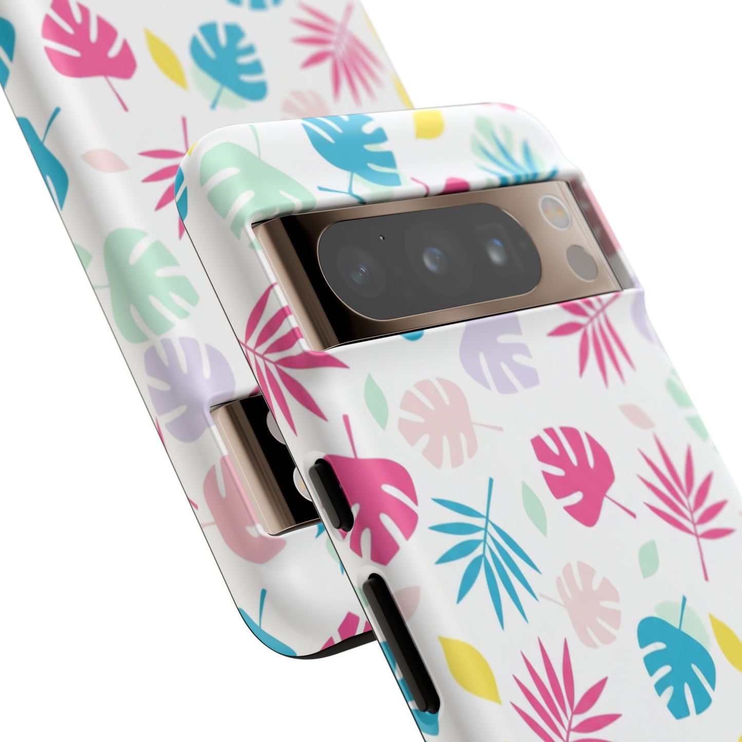 Tropical Leaf Phone Case — Colorful Pastel Monstera & Palm iPhone Case