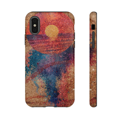 Retro Sunset Tough Phone Case