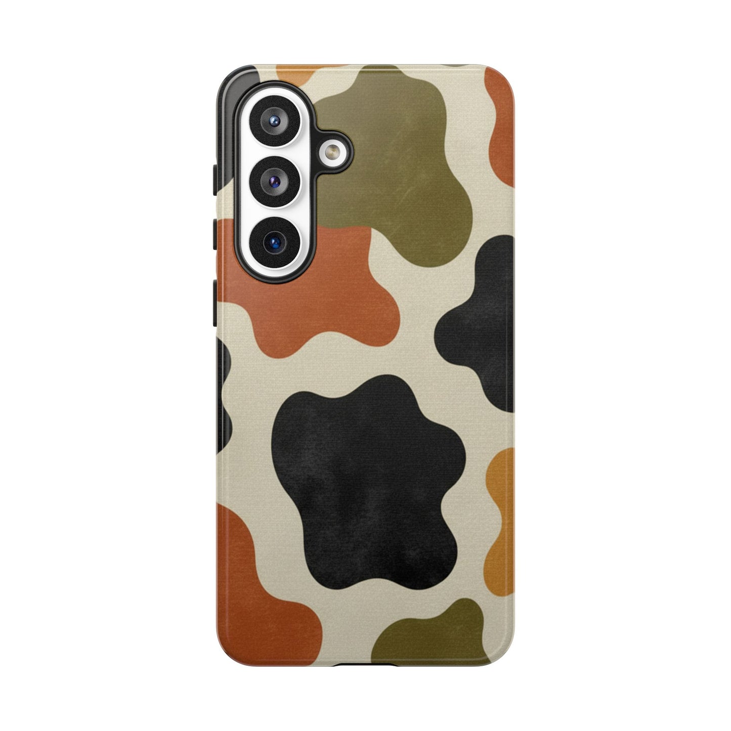Retro Abstract Camouflage Phone Case — Earth Tone Tough Case