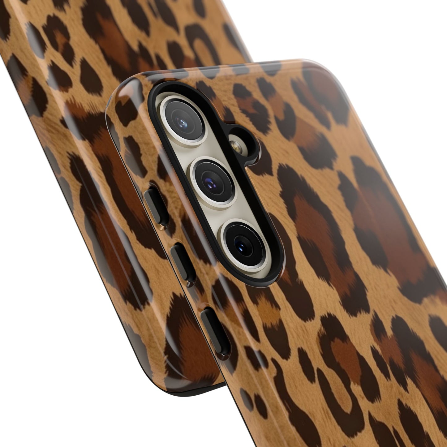 Leopard Print Tough Phone Case — Durable Animal Print Protective Cover
