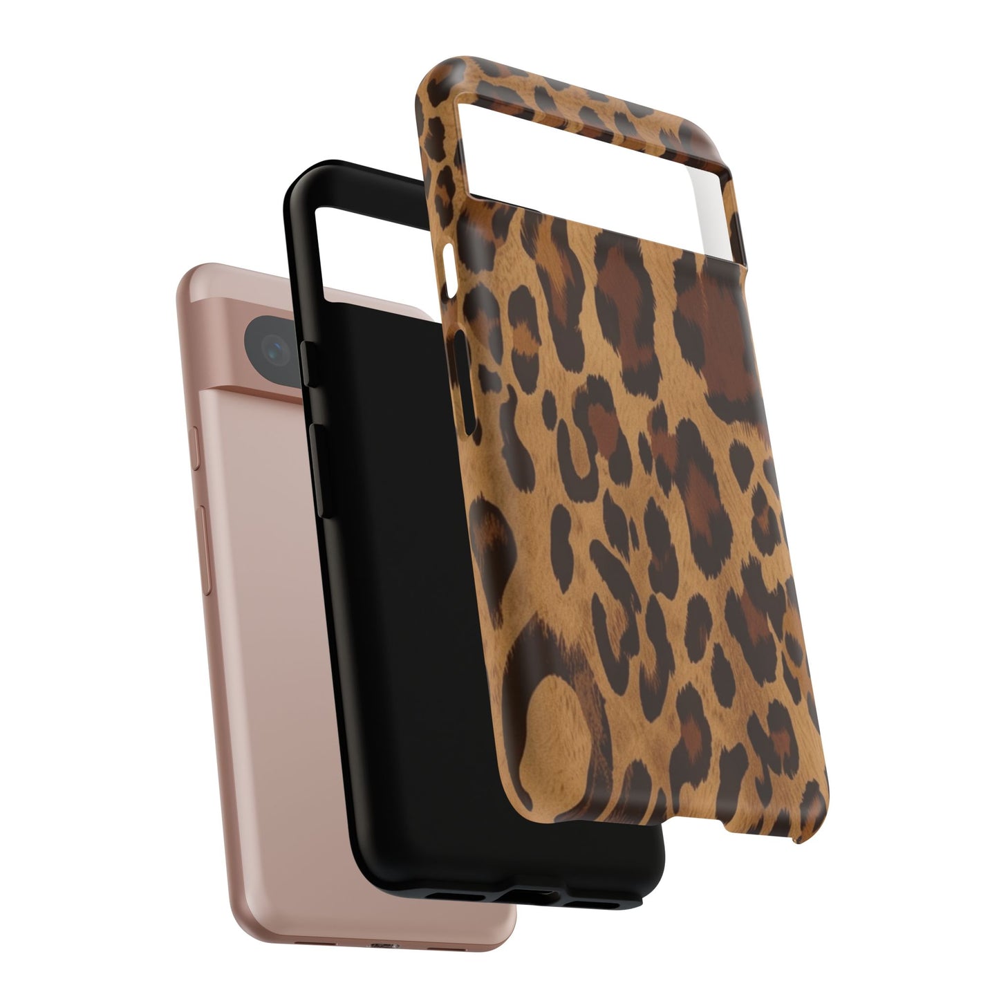 Leopard Print Tough Phone Case — Durable Animal Print Protective Cover