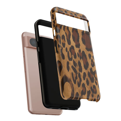 Leopard Print Tough Phone Case — Durable Animal Print Protective Cover