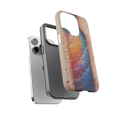 Galaxy Bottle Tough Phone Case — Colorful Nebula Splash iPhone Cover