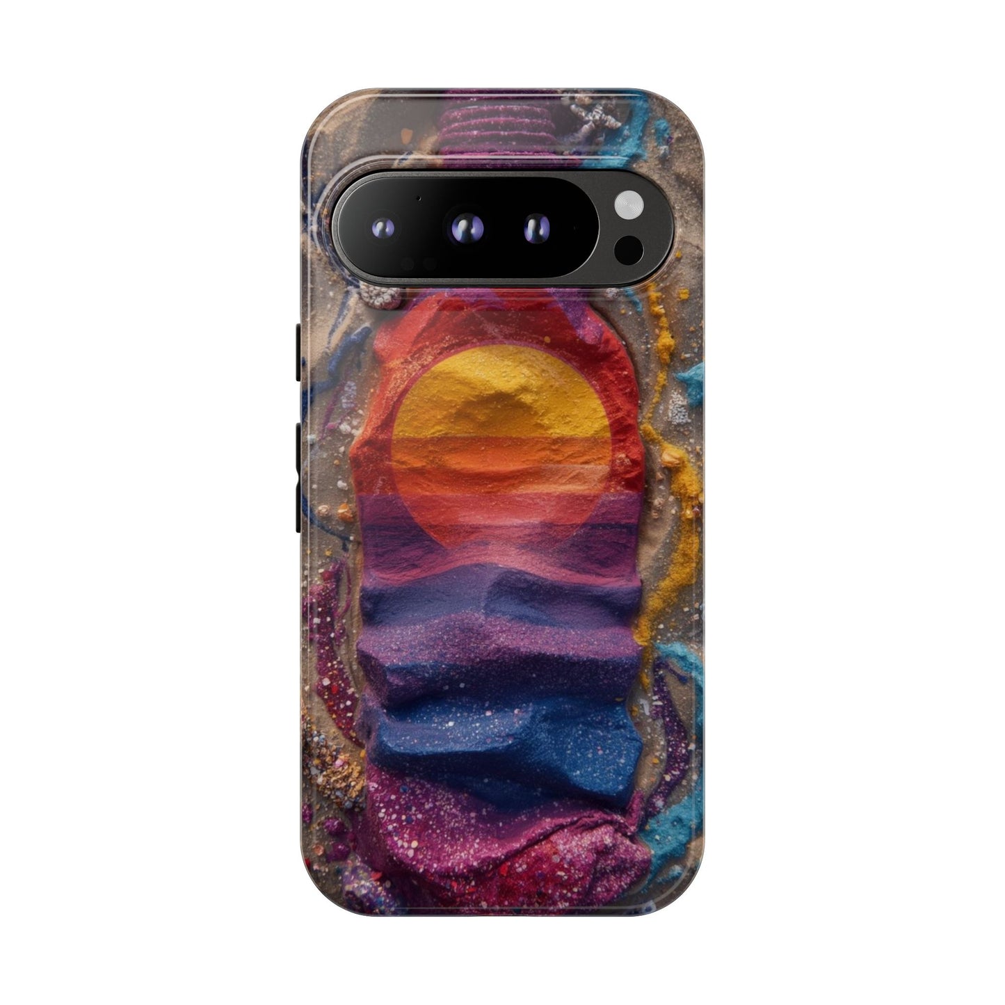 Phone Case — Colorful Sand Art Sunset Tough Protective Case
