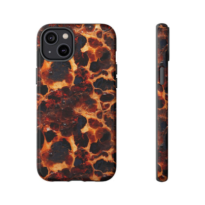 Tortoiseshell Phone Case — Protective iPhone Cover with Classic Amber Pattern