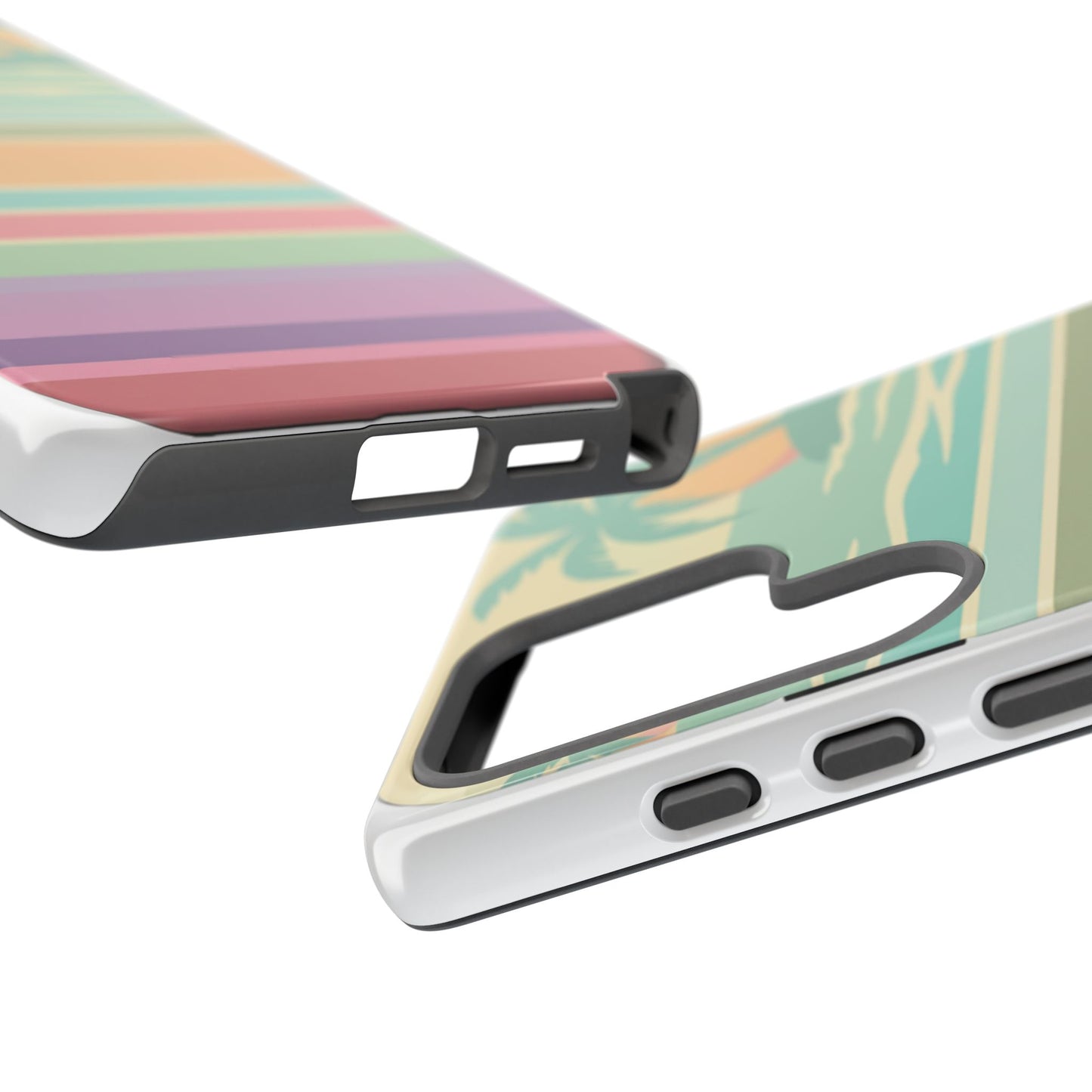 Tough Case — Retro Pastel Sunset Palm Tree Phone Case
