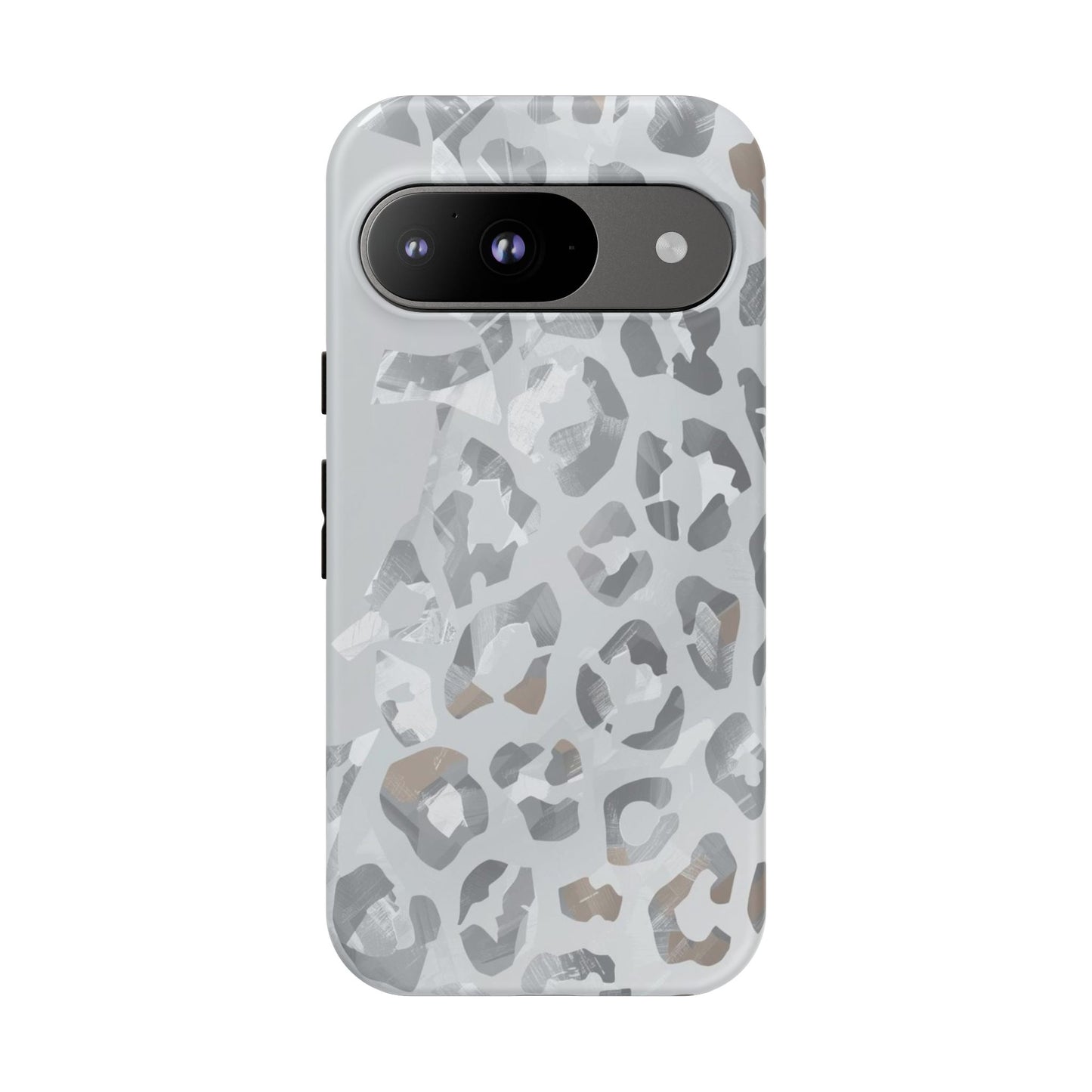 Silver Leopard Tough Phone Case