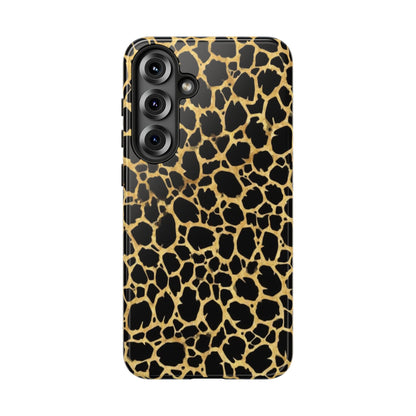 Giraffe Print Tough Phone Case — Durable Leopard-Style Protective Cover
