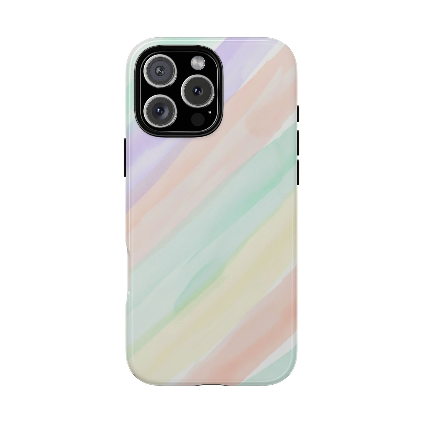 Pastel Watercolor Stripe Tough Phone Case