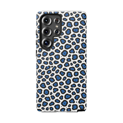 Blue Leopard Print Phone Case – Tough Protective Cover
