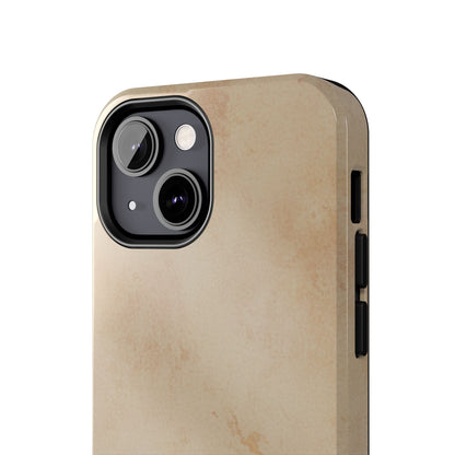 Tough Phone Case — Vintage Beige Marble Protective Phone Cover