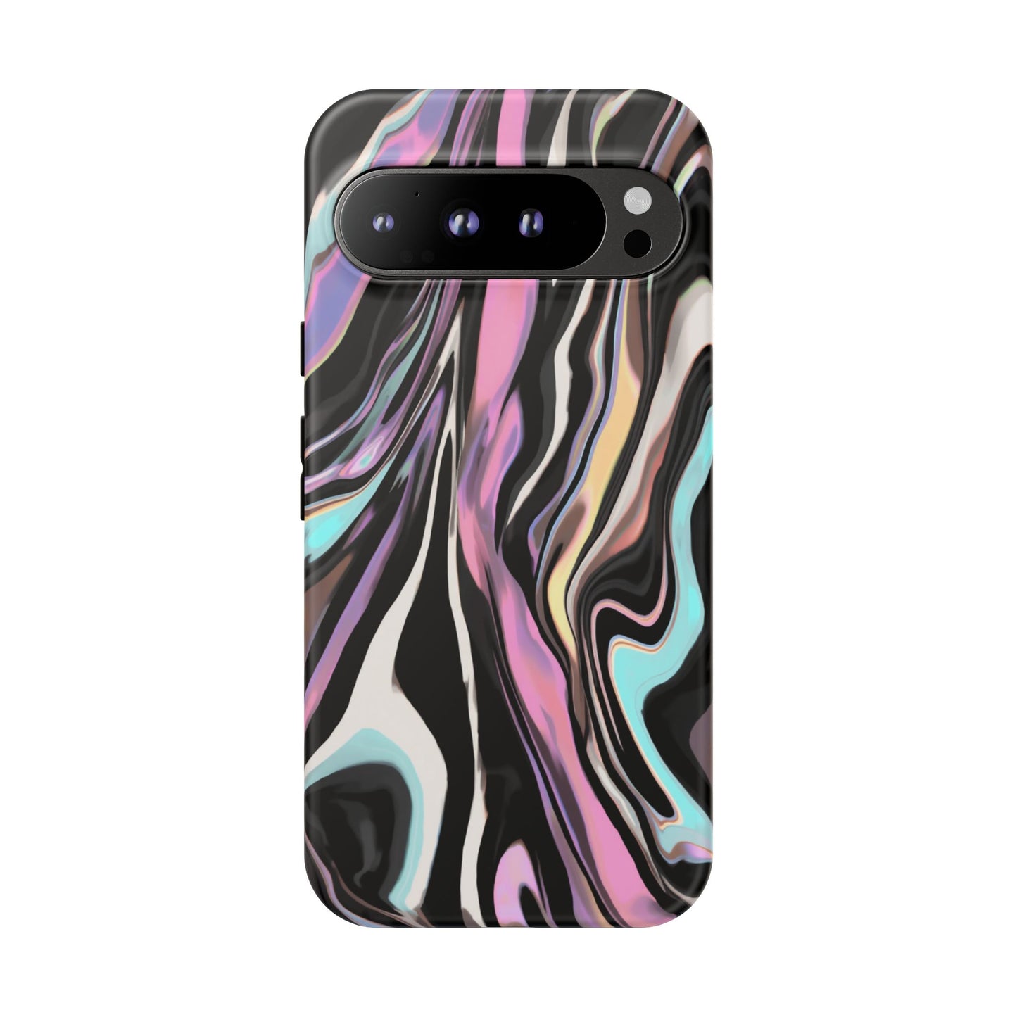 Abstract Marble Tough Phone Case — Pastel Swirl Protective Cover
