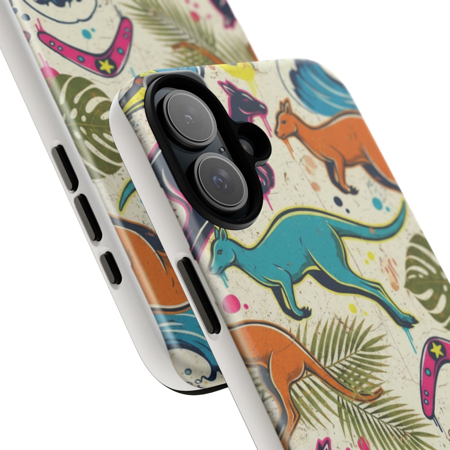 Tough Cases — Colorful Surfing Kangaroo Phone Case