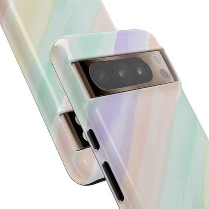 Pastel Watercolor Stripe Tough Phone Case