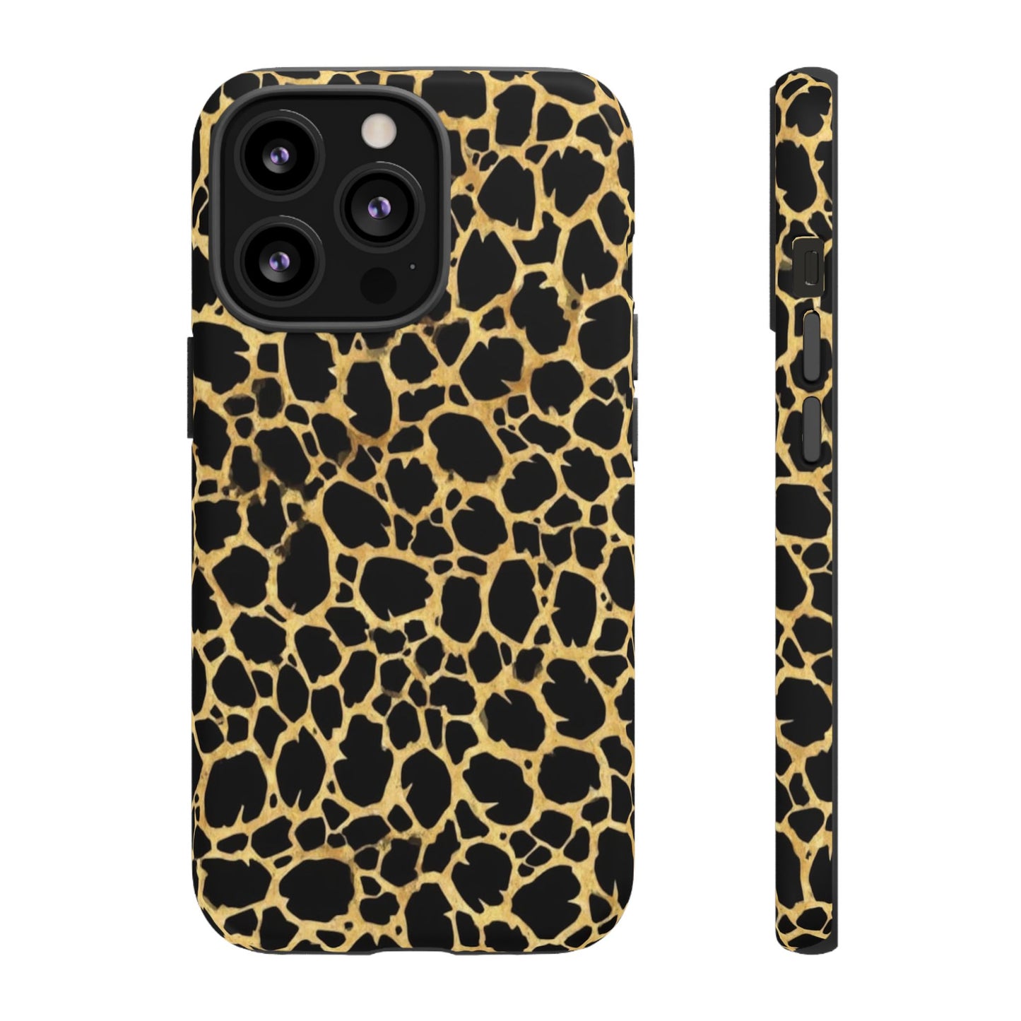 Giraffe Print Tough Phone Case — Durable Leopard-Style Protective Cover