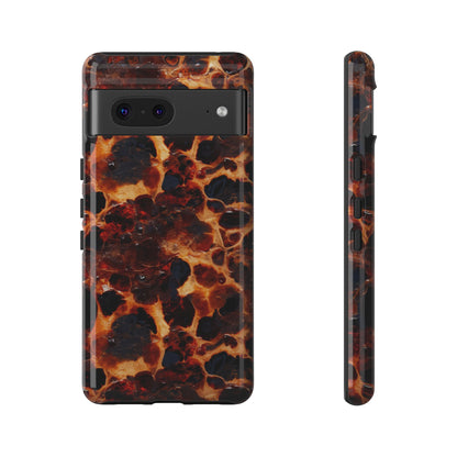 Tortoiseshell Phone Case — Protective iPhone Cover with Classic Amber Pattern