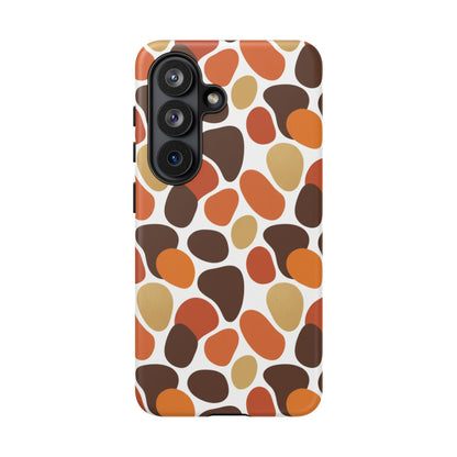 Phone Case — Retro Pebble Pattern in Warm Autumn Colors