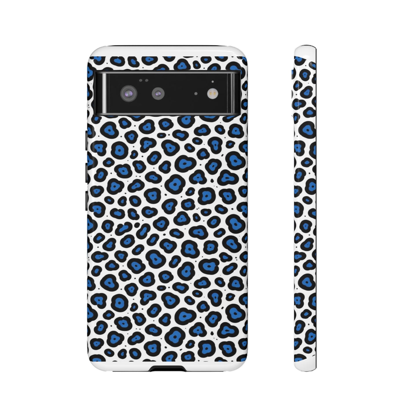 Blue Leopard Print Phone Case – Tough Protective Cover