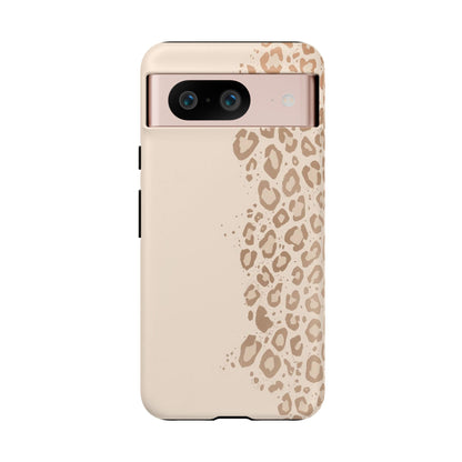 Phone Case – Beige Leopard Print Protective Cover