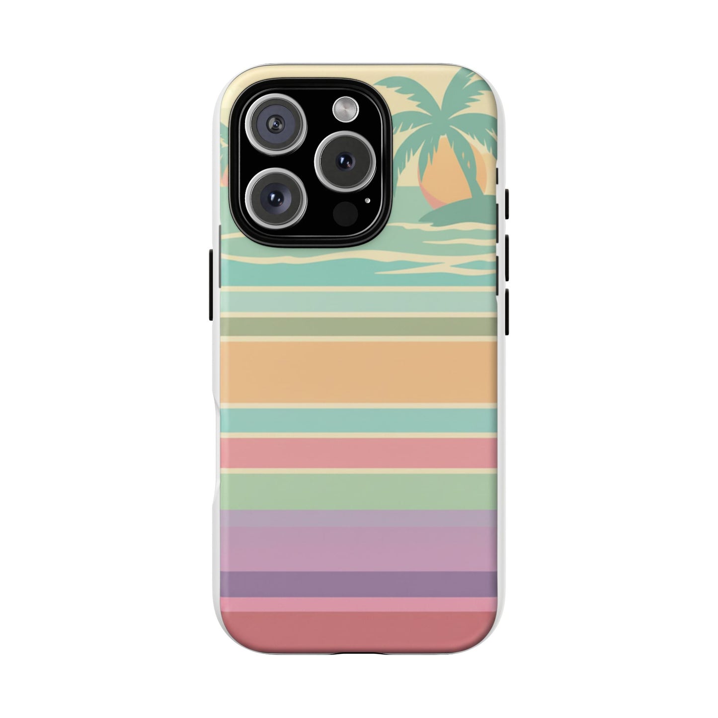 Tough Case — Retro Pastel Sunset Palm Tree Phone Case