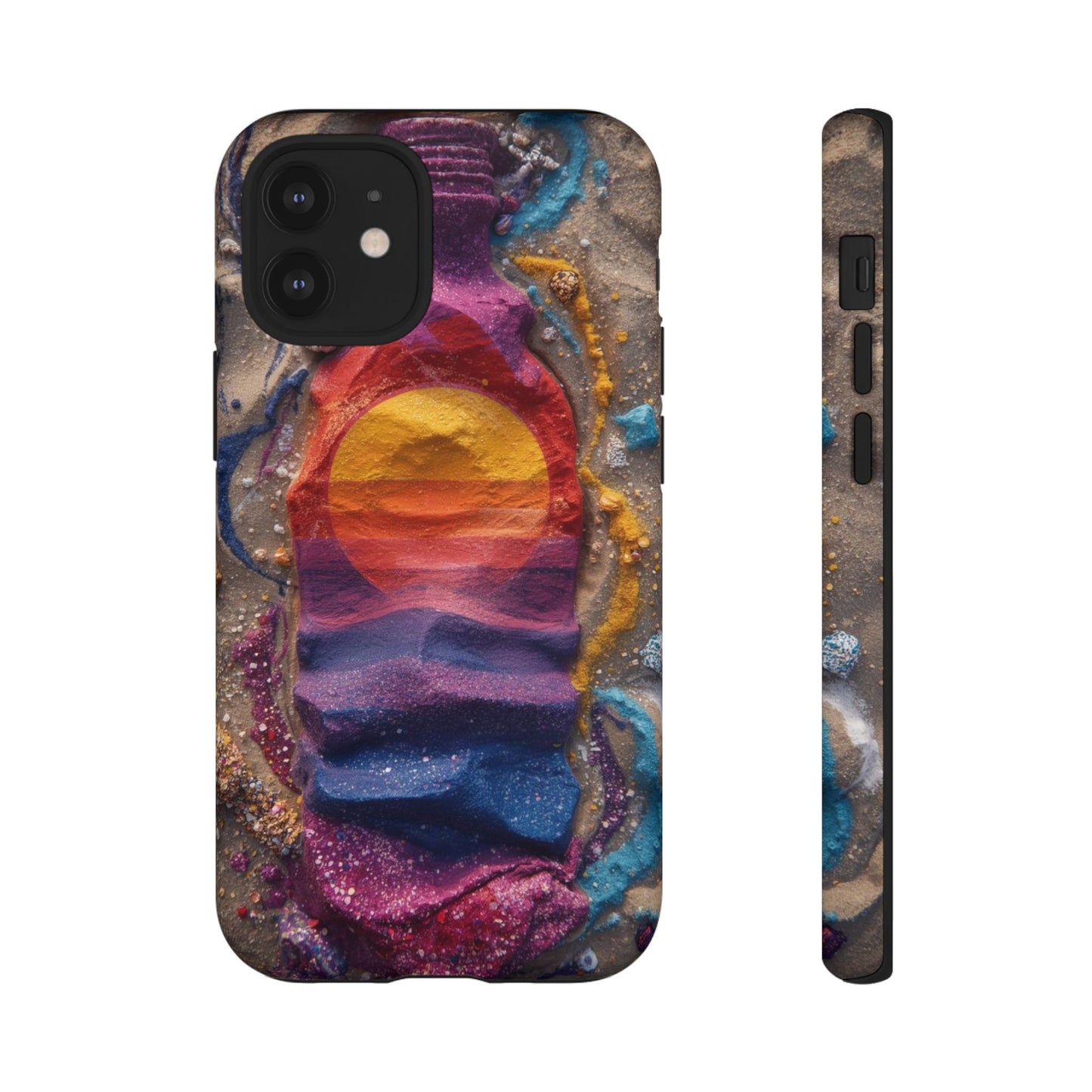 Phone Case — Colorful Sand Art Sunset Tough Protective Case
