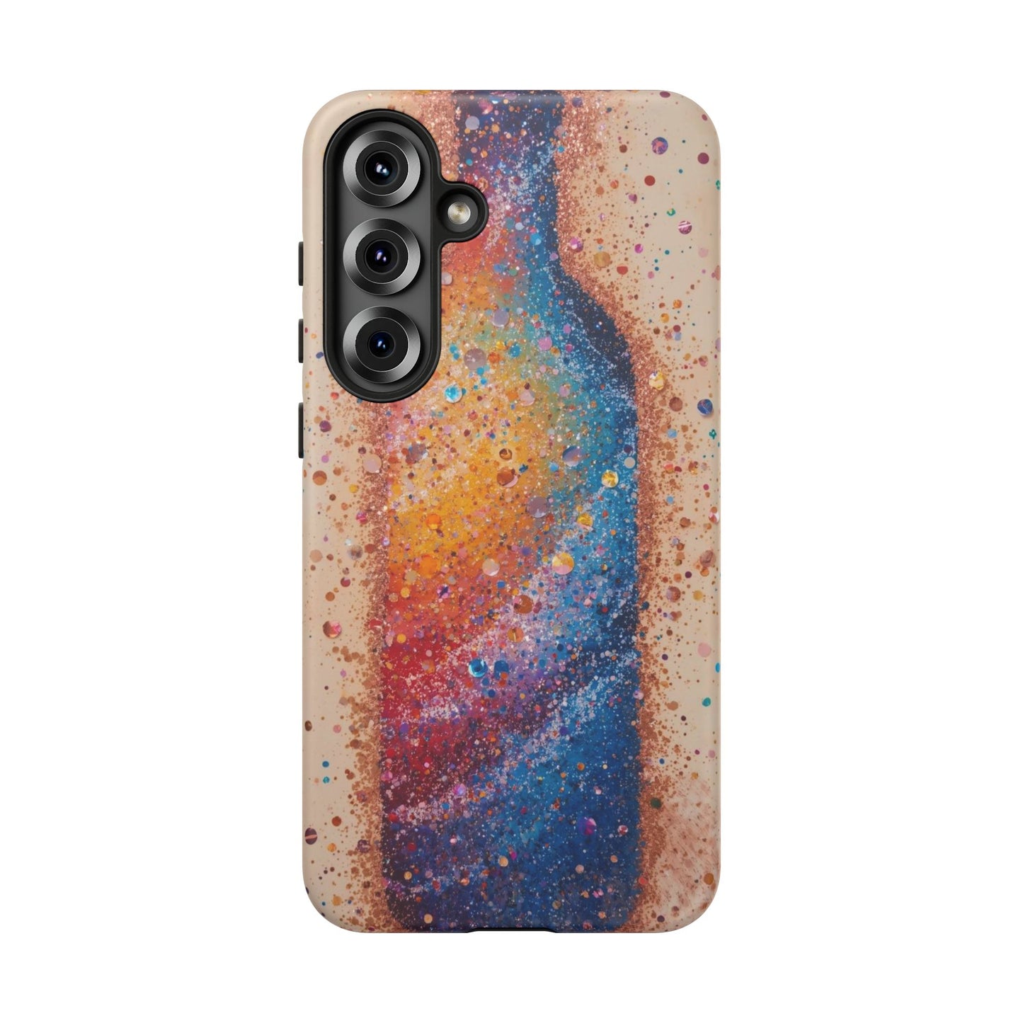 Galaxy Bottle Tough Phone Case — Colorful Nebula Splash iPhone Cover