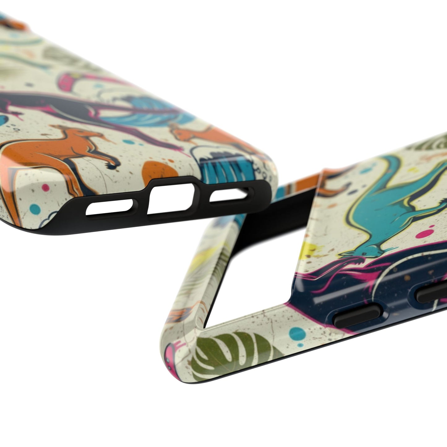 Tough Cases — Colorful Surfing Kangaroo Phone Case