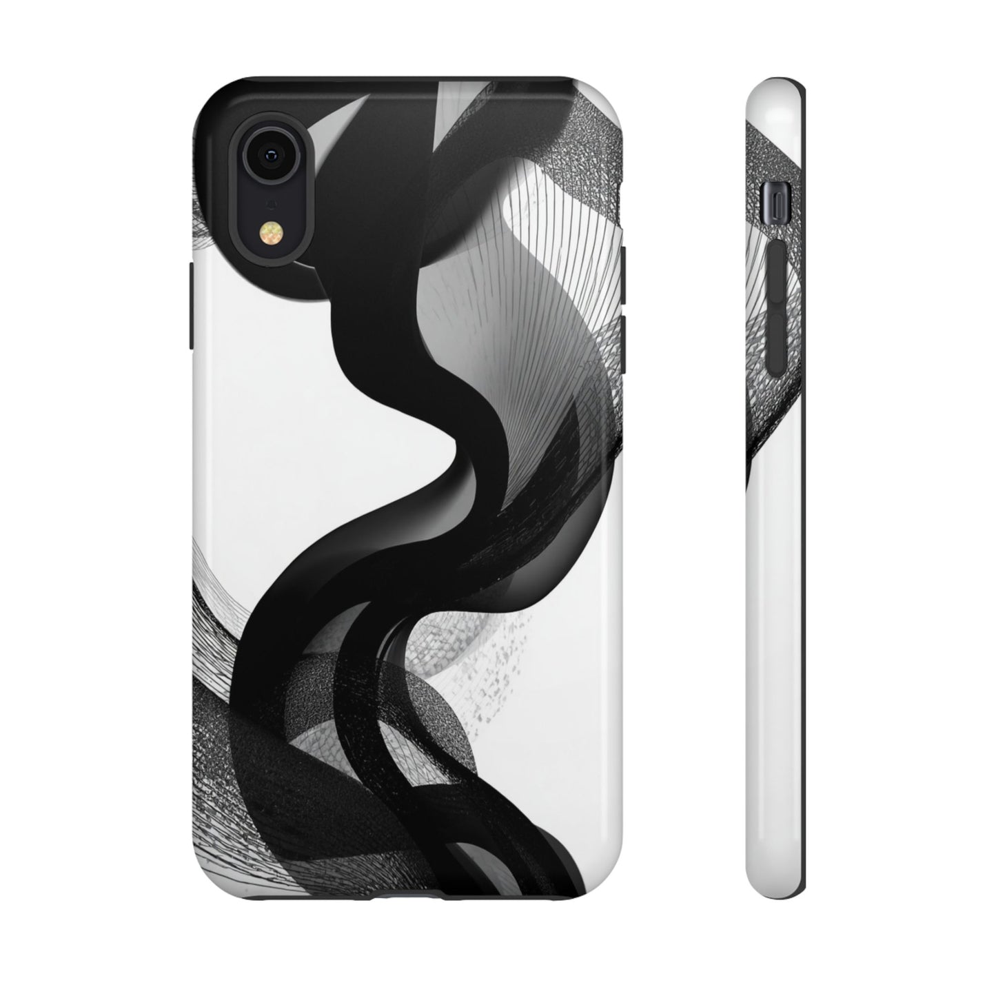 Phone Case — Monochrome Abstract Protective Cover