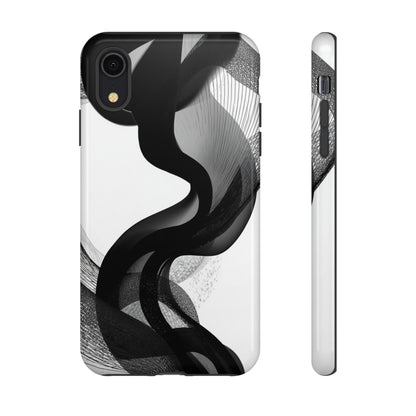 Phone Case — Monochrome Abstract Protective Cover