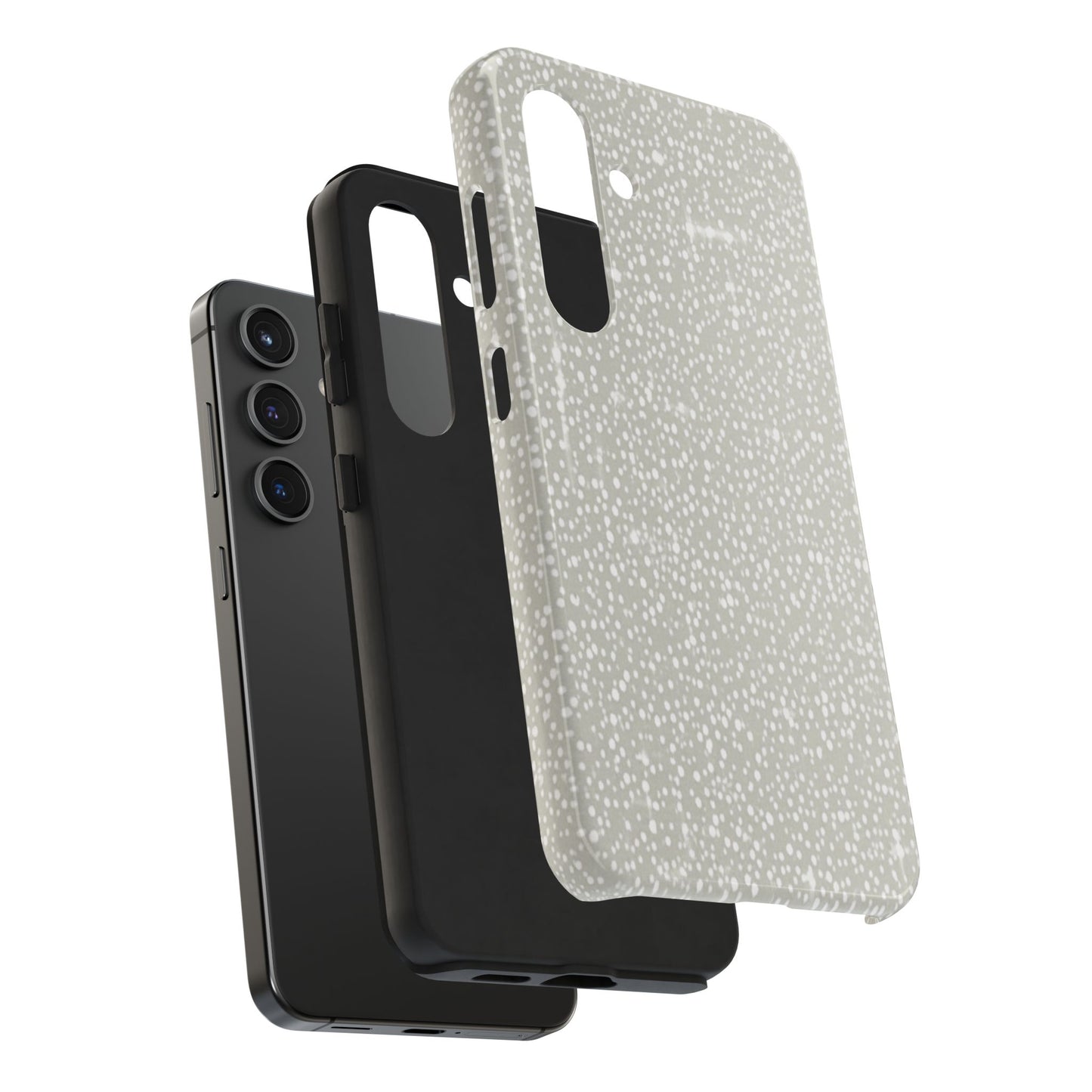Speckled Gray Tough Phone Case — Protective Shockproof iPhone Cover