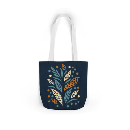 Boho Leaves Canvas Tote Bag, Great for Shopping, Beach Days, Gifts, Festivals, and Everyday Use