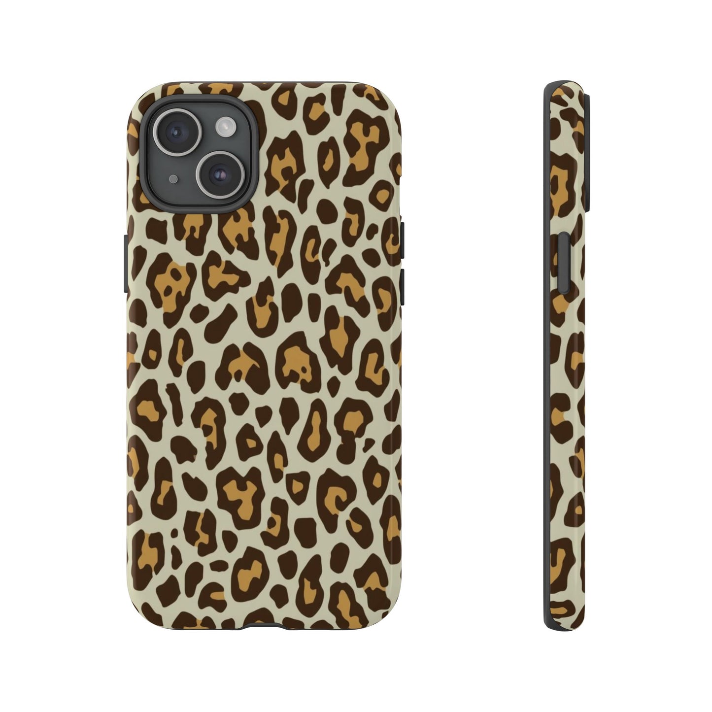 Leopard Print Tough Phone Case — Durable Protective Animal Print Case